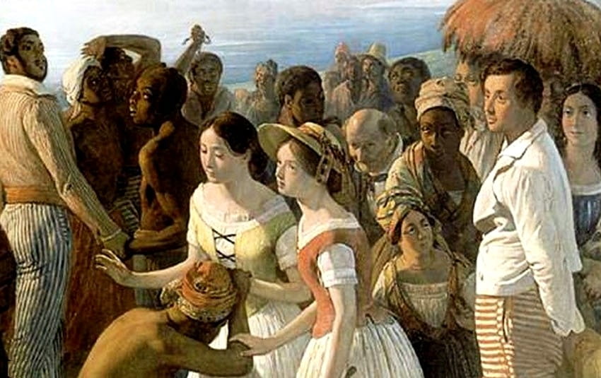 A abolição da escravatura: quadro de 1849 de François-Auguste Biard. Wikimedia Commons/Reprodução